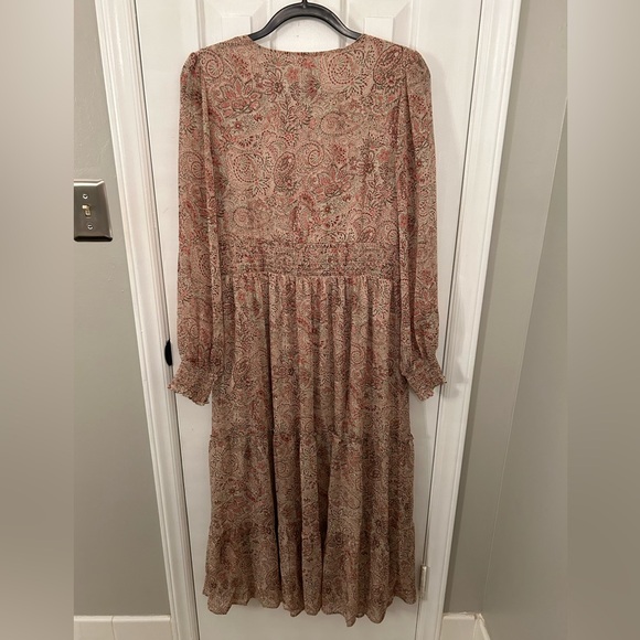 NWT Lucky Brand Size L Large Boho Tiered Maxi Dress - Picture 4 of 6